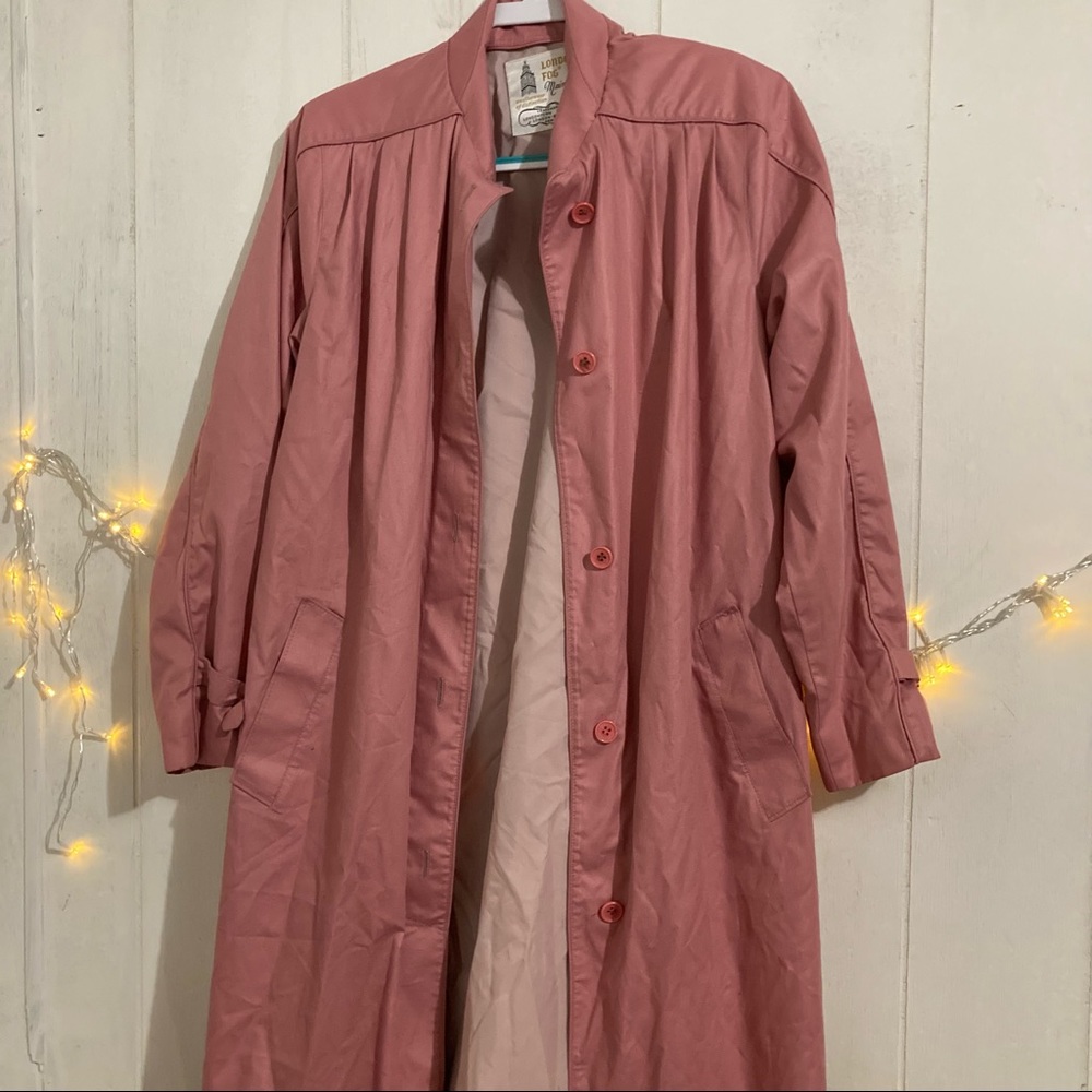 Pink Luxurious Raincoat/Trenchcoat